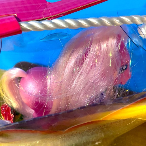 MY LITTLE PONY G3 VTG 2003 GLITTER CELEBRATION WAVE 1 PINKIE PIE w/CHARM & BRUSH - Picture 10 of 16